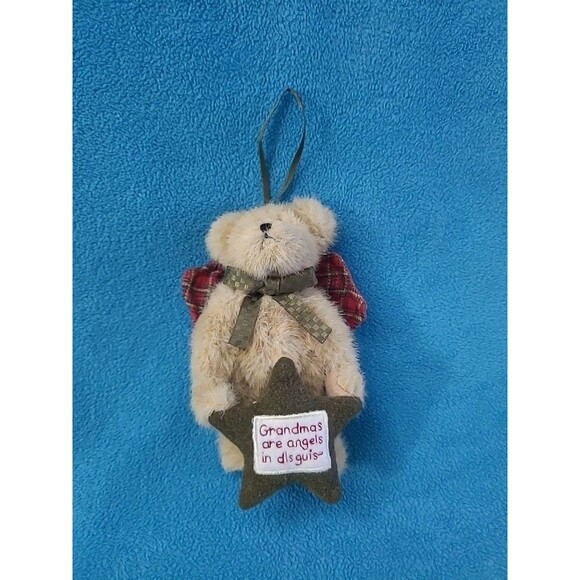 Retired Boyds Bears Holiday Christmas Ornament Grandmas Are Angels In Disguise - Picture 11 of 13
